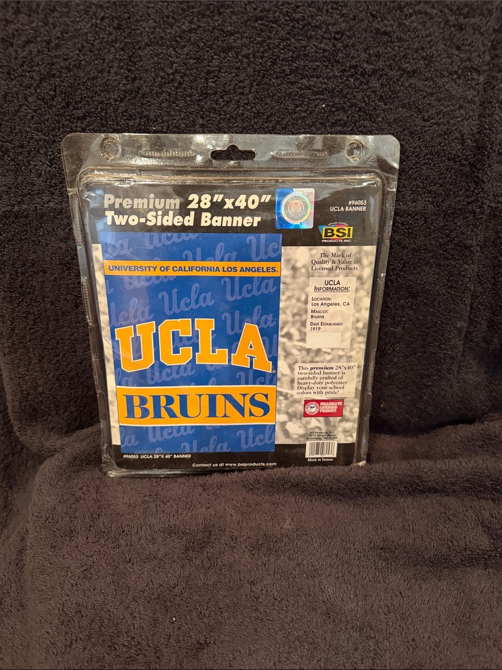 NCAA UCLA Bruins Two-Sided Wall Banner - Blue & Gold